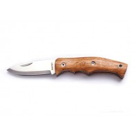 Whitby Knives Everyday Carry Zebra Wood Non-Locking Knife (Drop Point) PK329